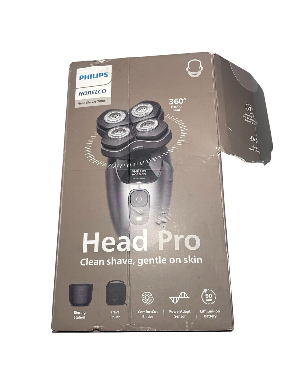 Philips Norelco Pro 7000 Series Electric Head Shaver 360° Flex HS7980/40 -Tested